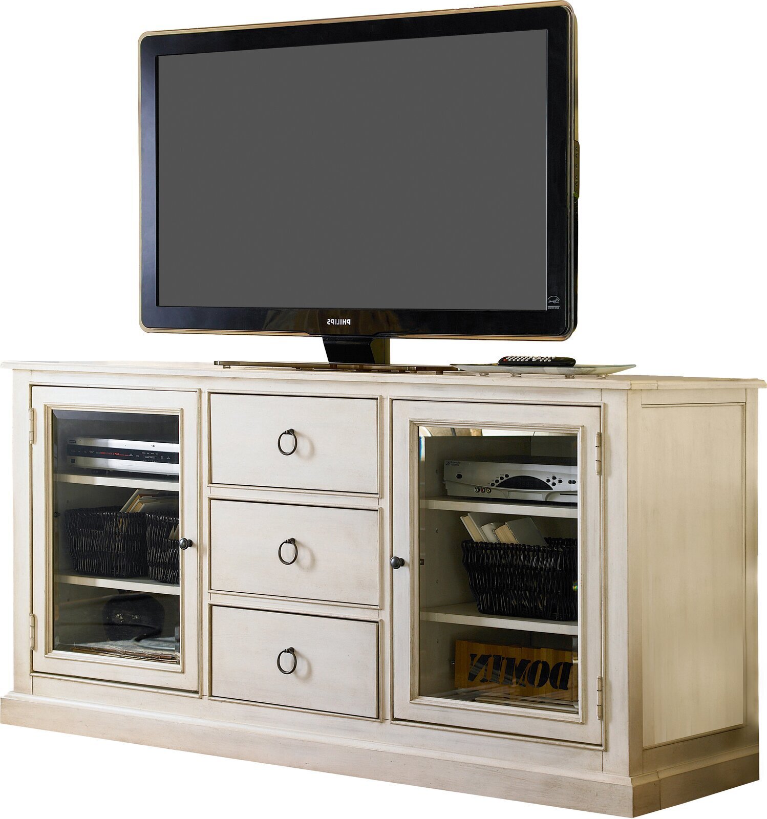 Distressed Maple TV Unit
