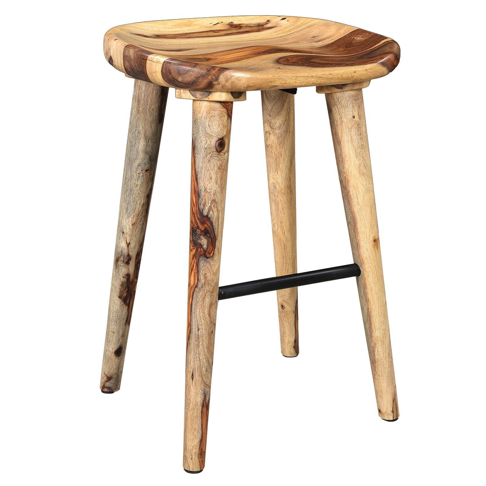Distressed Unique Rustic Bar Stool