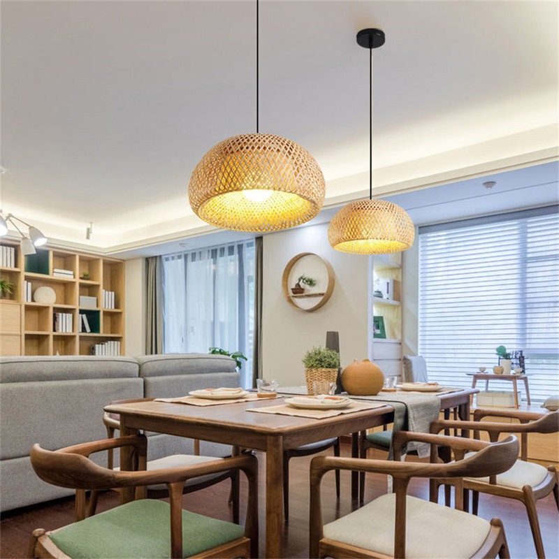 Dome Style Bamboo Light Pendant