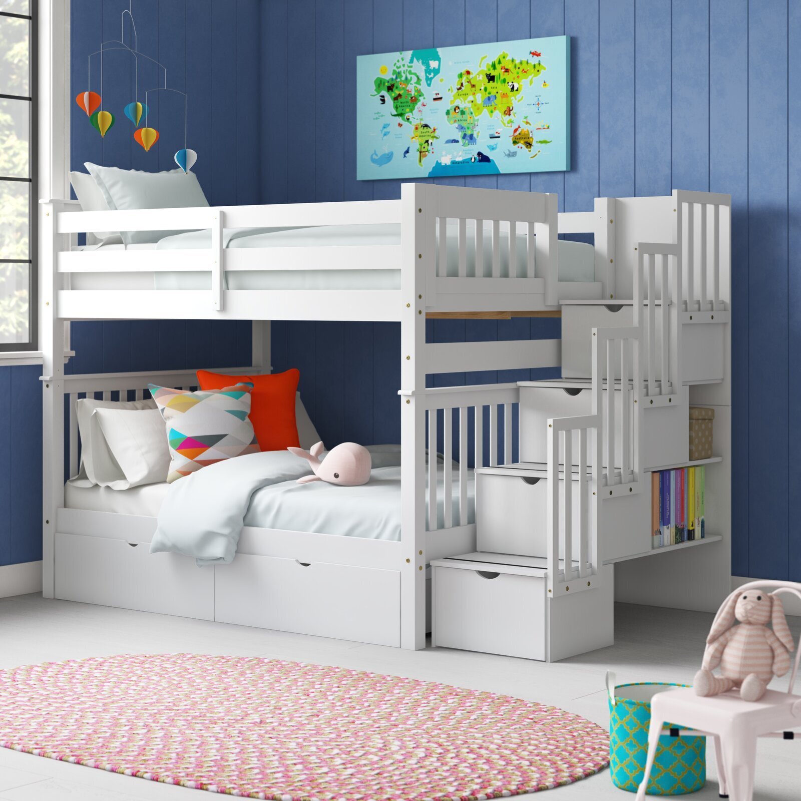 Double Over Queen Bunk Beds