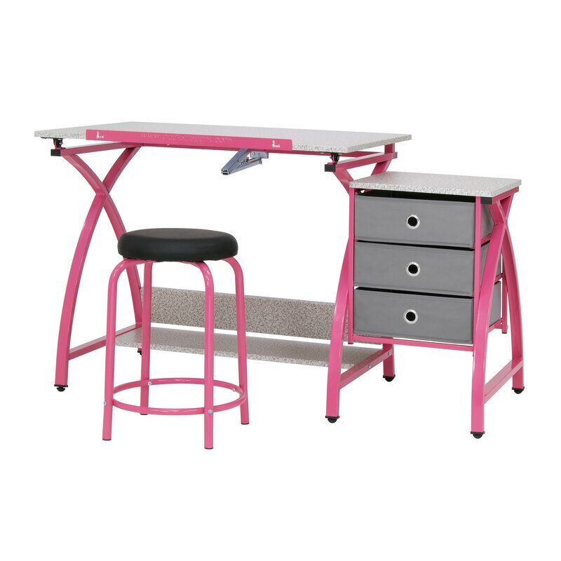 Drafting Table With Drawers