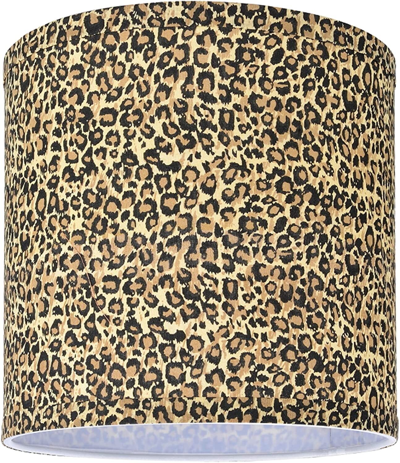 Drum Style Leopard Lampshade