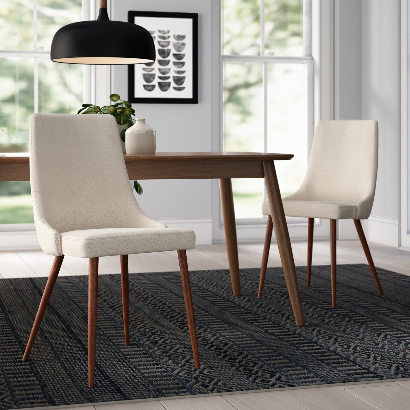 Eggshell Dining Room Chairs Made in USA