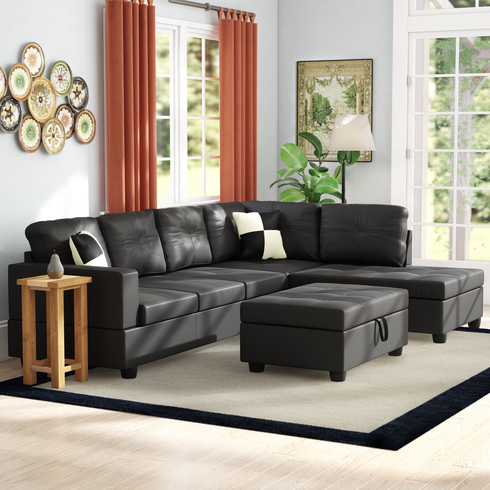 Elegant Chaise Sectional
