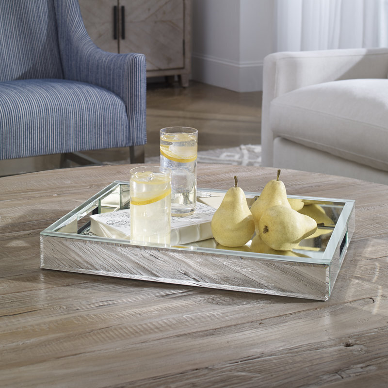 Mirrored Ottoman Tray
