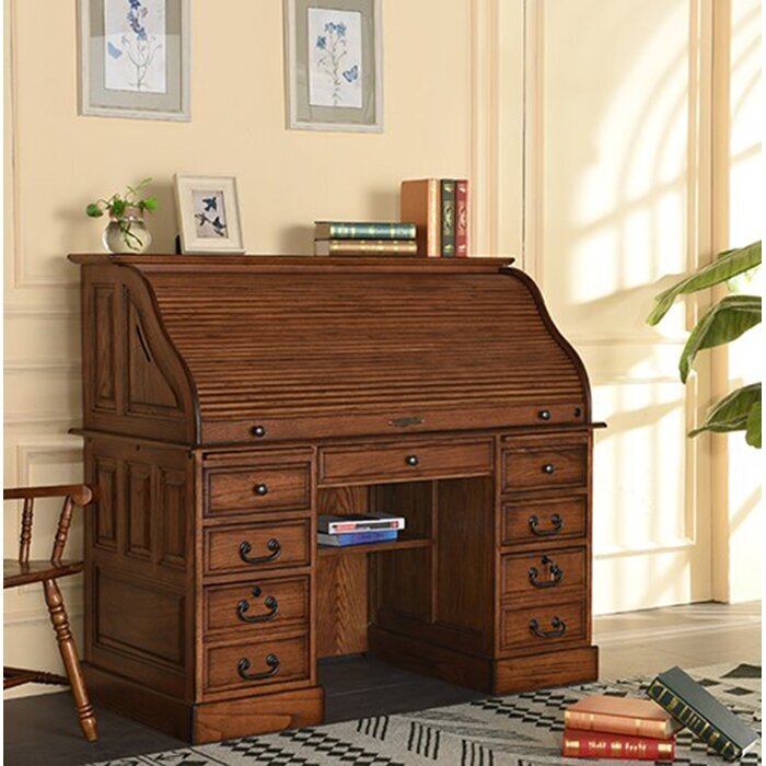 Elegant Modern Roll Top Desk 
