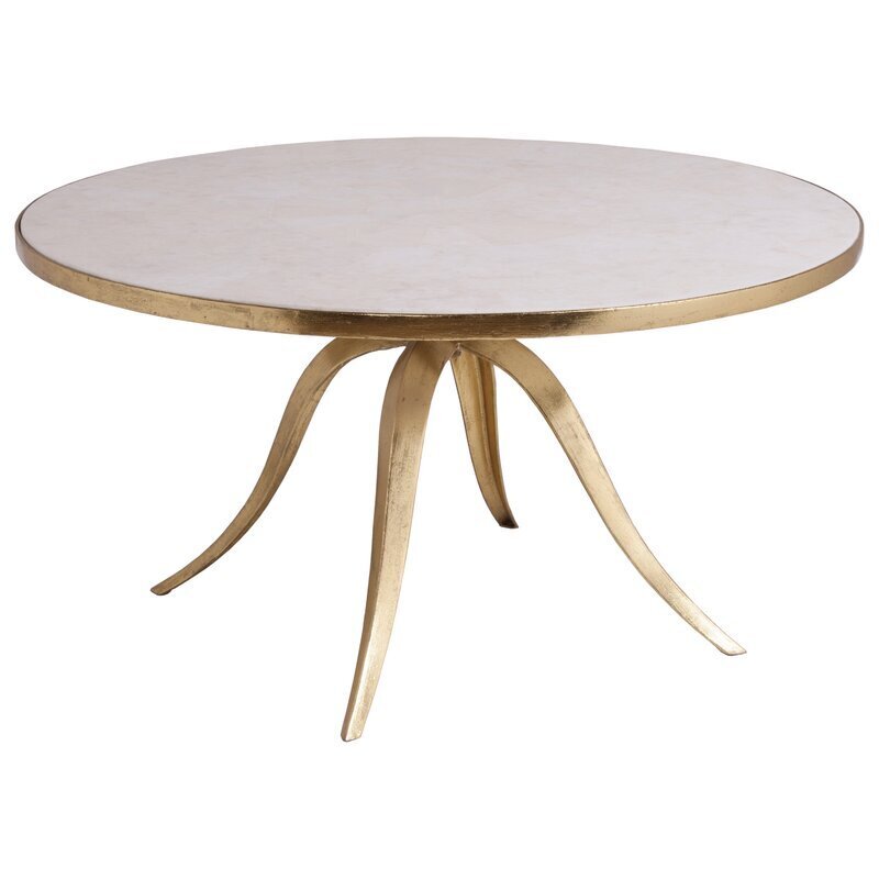 Elegant Stone Round Coffee Table