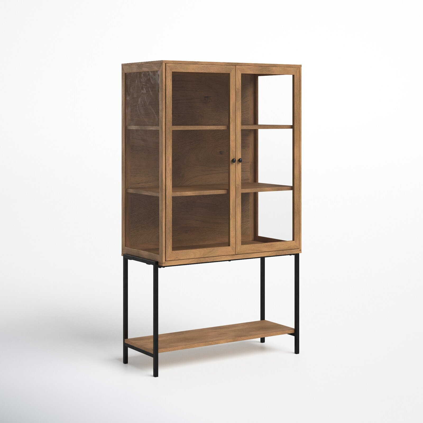 Elevated Rustic Curio Cabinet