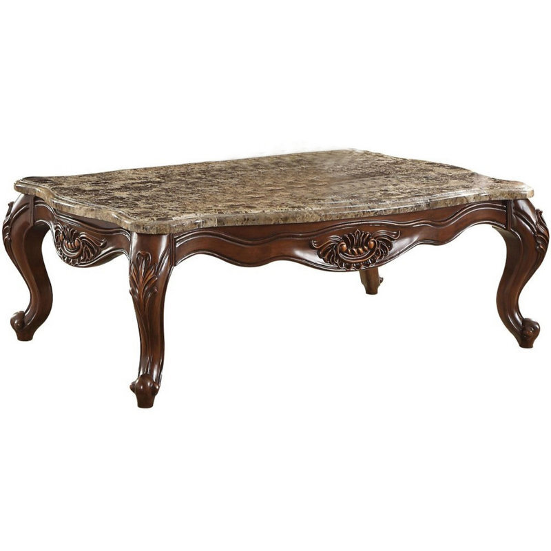 Elevated Victorian Marble Coffee Table