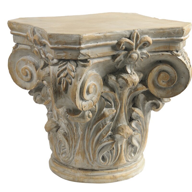 Embellished Column Pedestal Stand