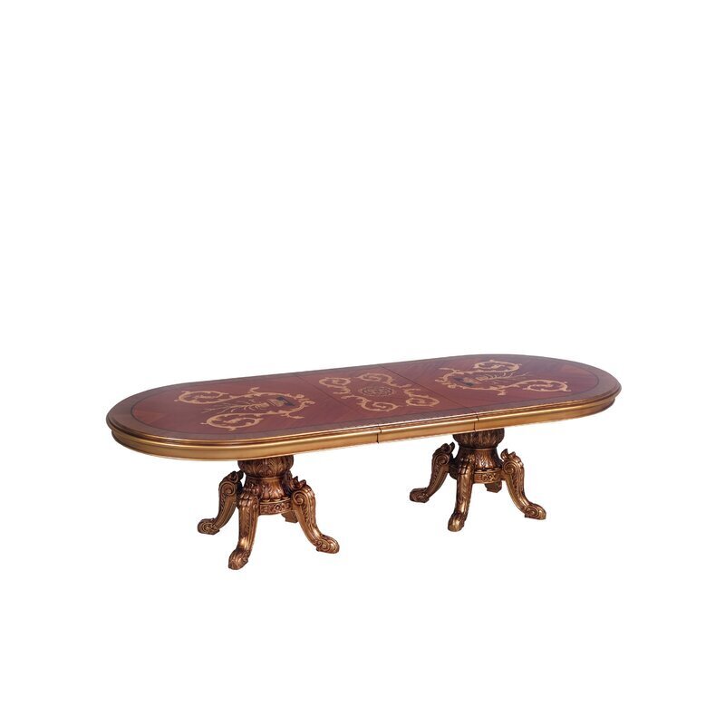 Embellished Large Oval Dining Table