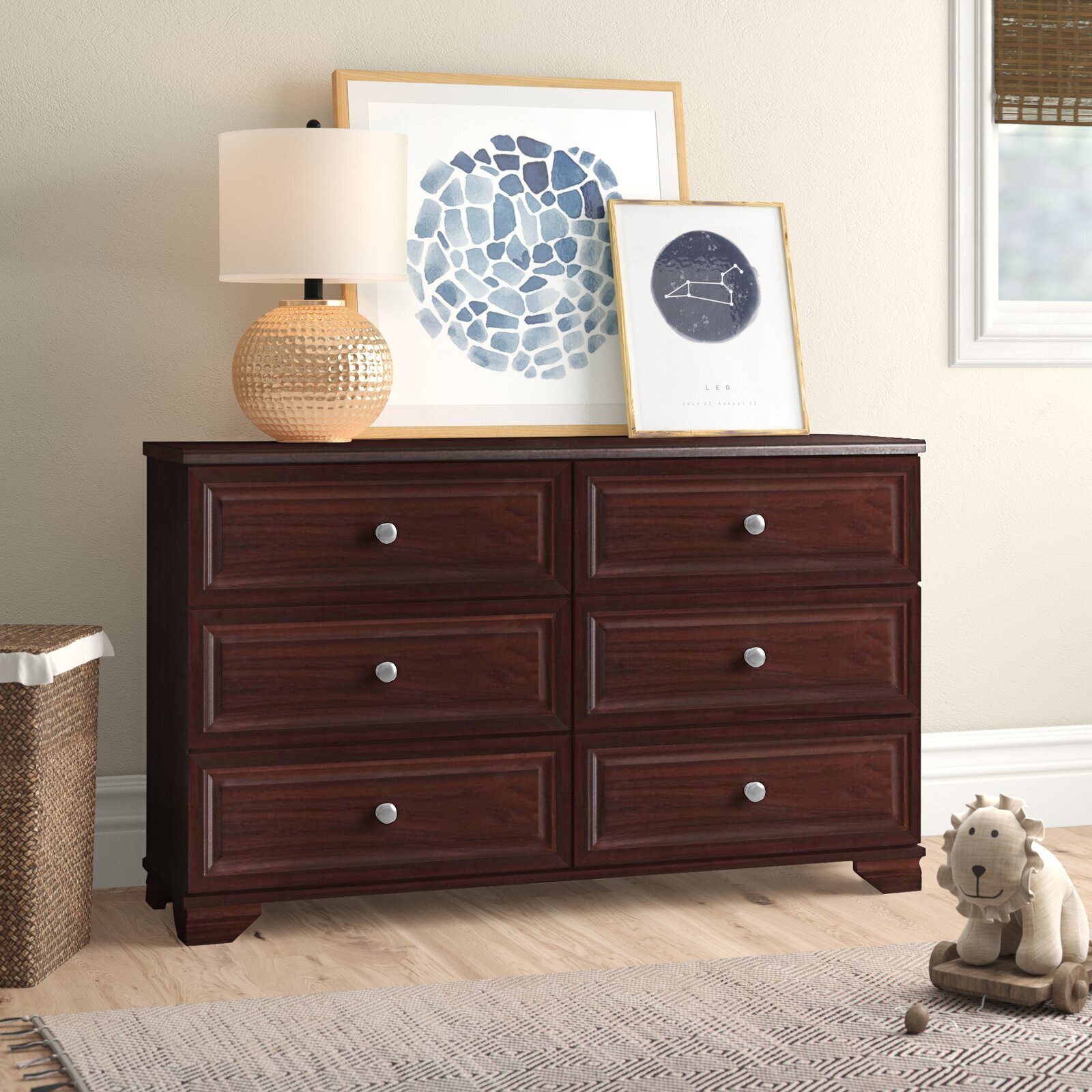 Espresso wooden dresser