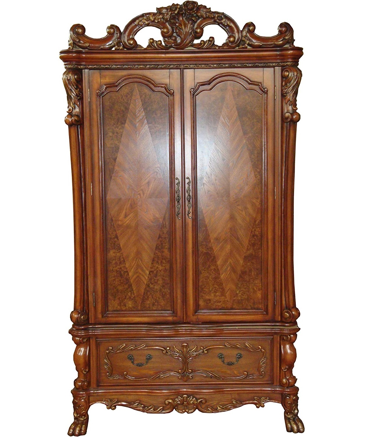 Exquisite Cherry Wood TV Armoire