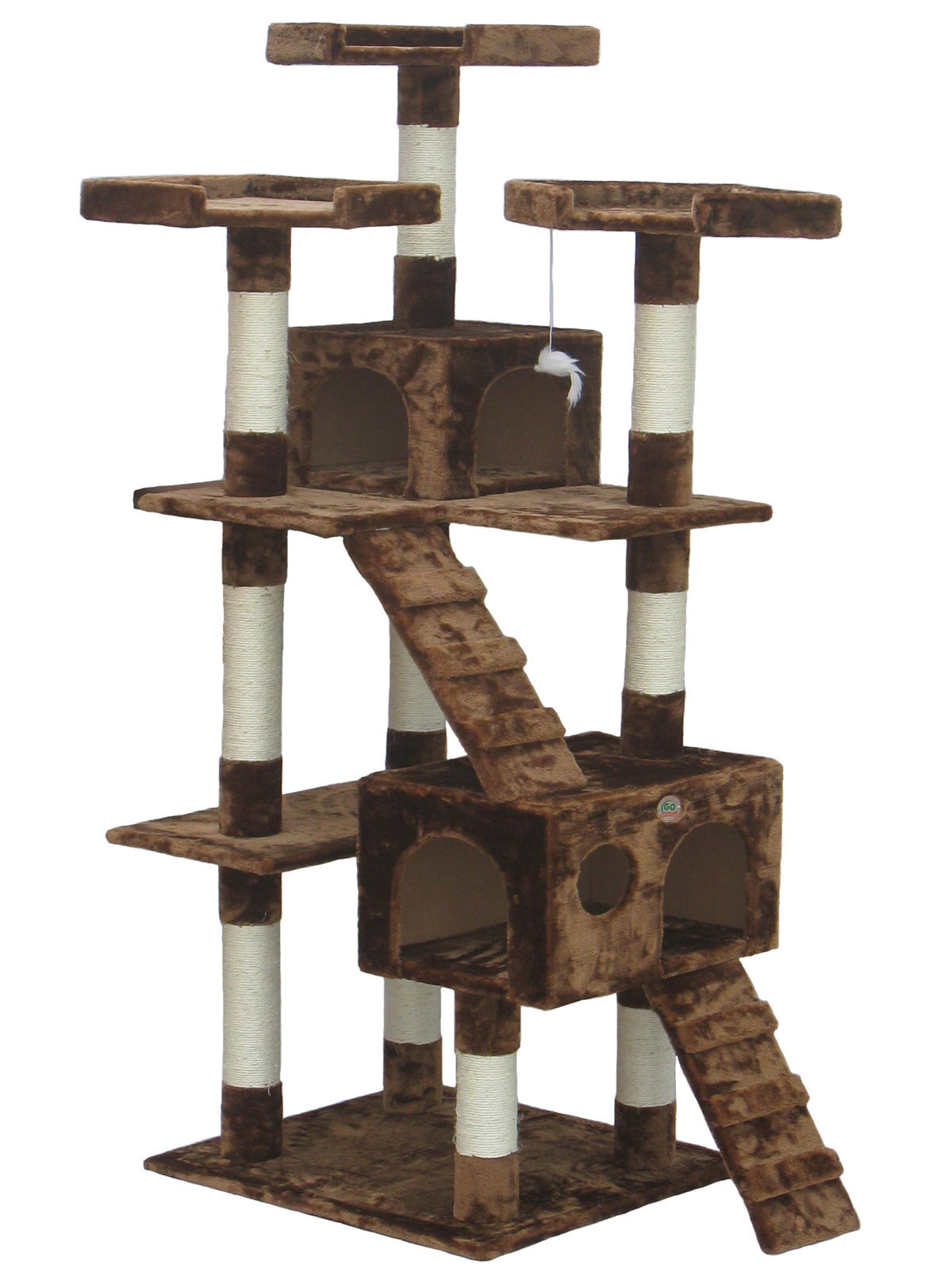 Extra large cat tree with two condos