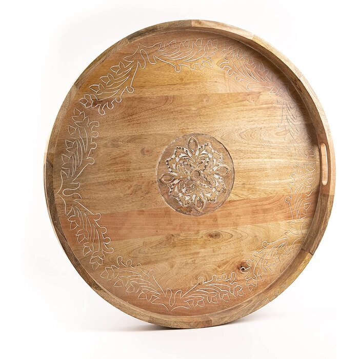 Extra Large Round Tray for Ottoman