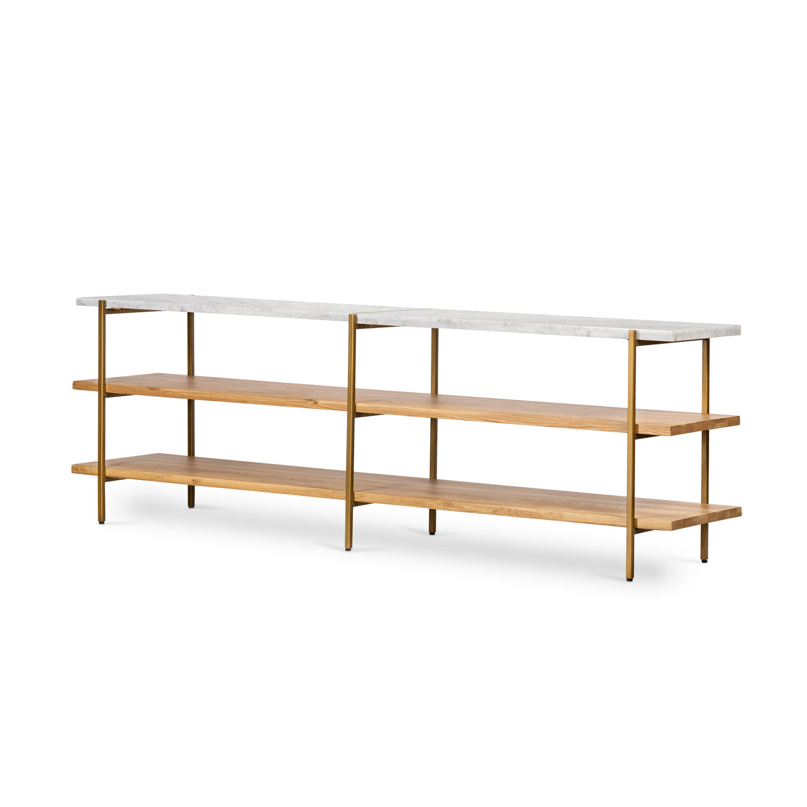 Extra Long Marble Top Entryway Table