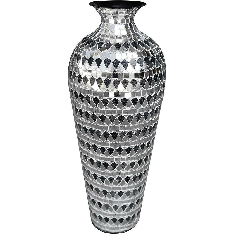 Eye Catching Large Silver Vase