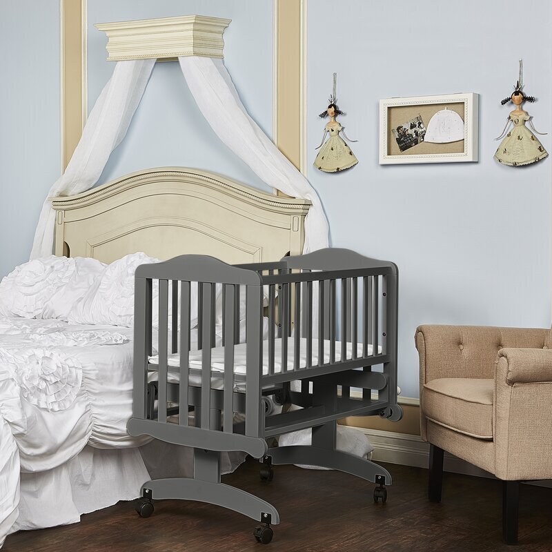 Eye Catching Wood Bassinet Rocker Glider