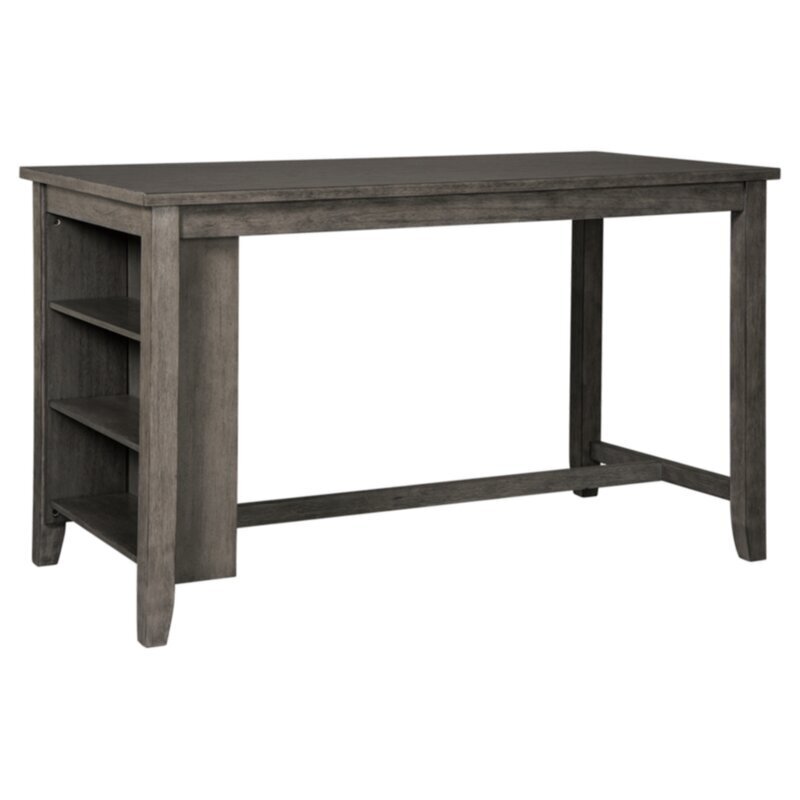 Family Style Tall Bar Table With Storage