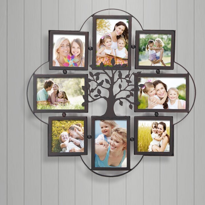 Family tree hanging photo collage 