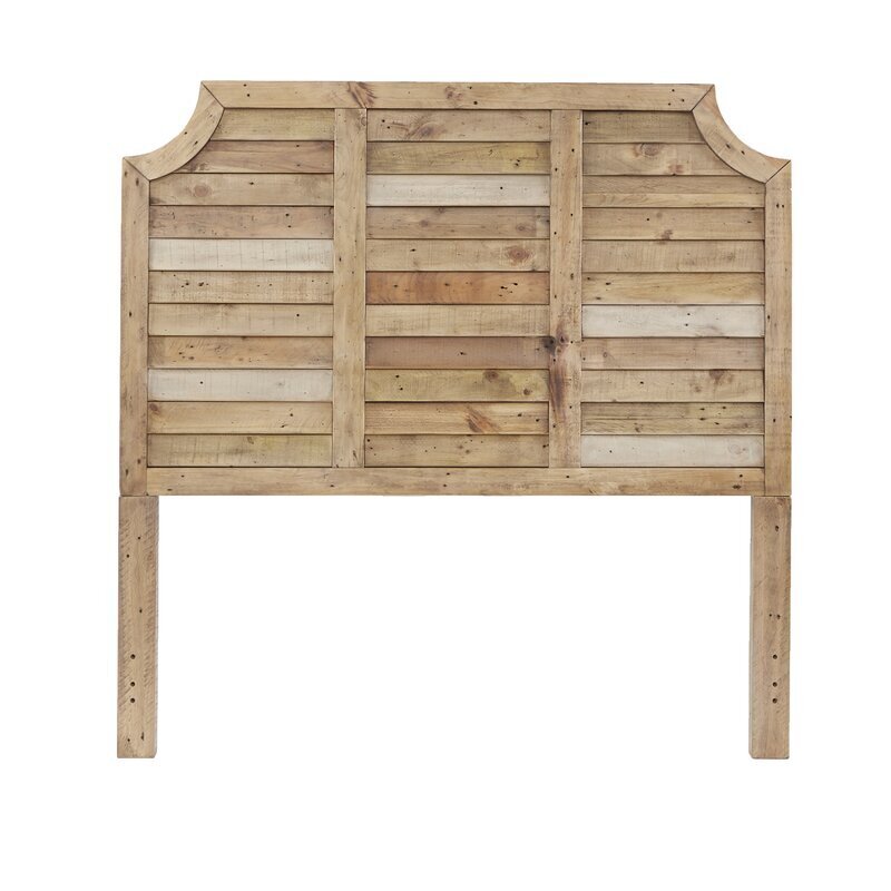 Farmhouse Style Pine Headboard Queen