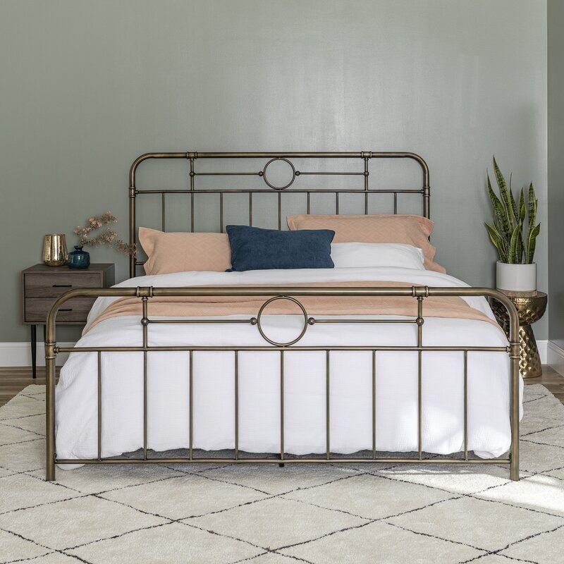 Farmhouse Style Queen Low Profile Bed Frame