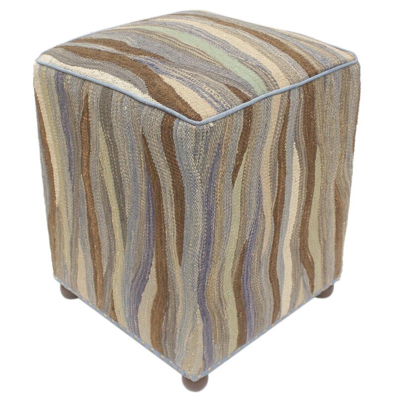 Fashionable Pouf Style Kilim Ottoman