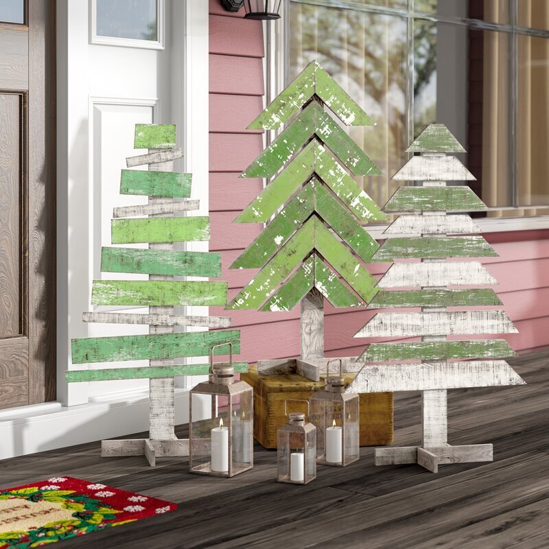 Festive Wooden Lawn Decorations