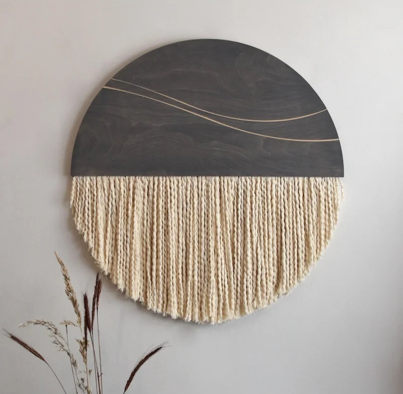 Fiber Circle Wall Decor