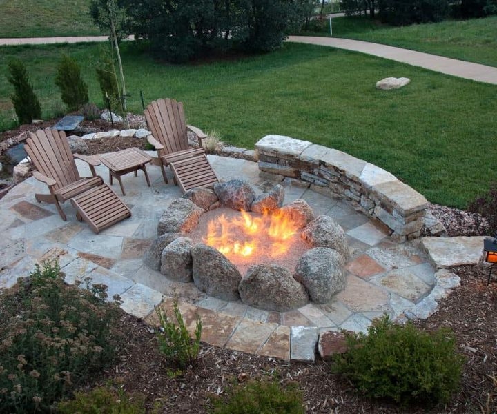 fire pit edging ideas