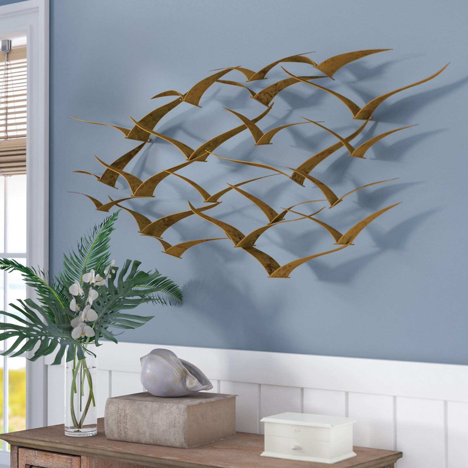 Flocking Birds Wall Accent
