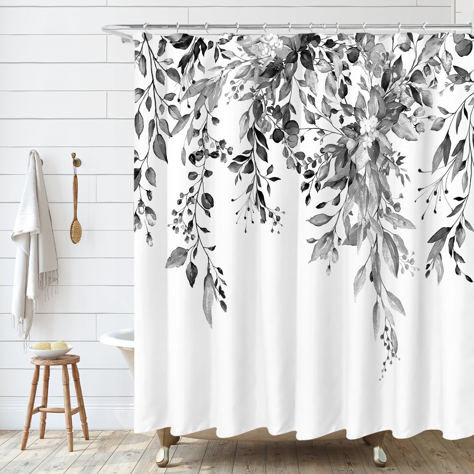 Black And White Shower Curtain