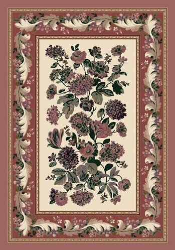 Floral Border Rug