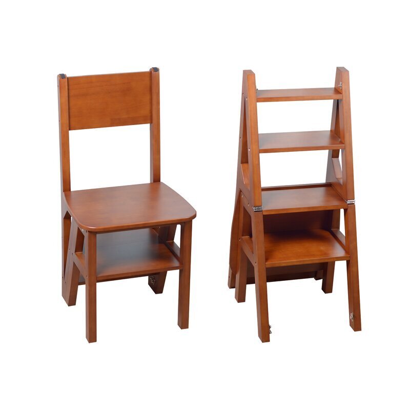 Folding Step Stool with Seat