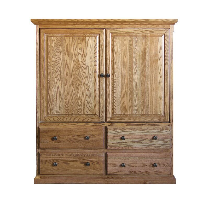TV Armoire With Pocket Doors
