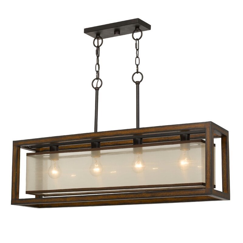 Four Light Rectangular Light Fixture