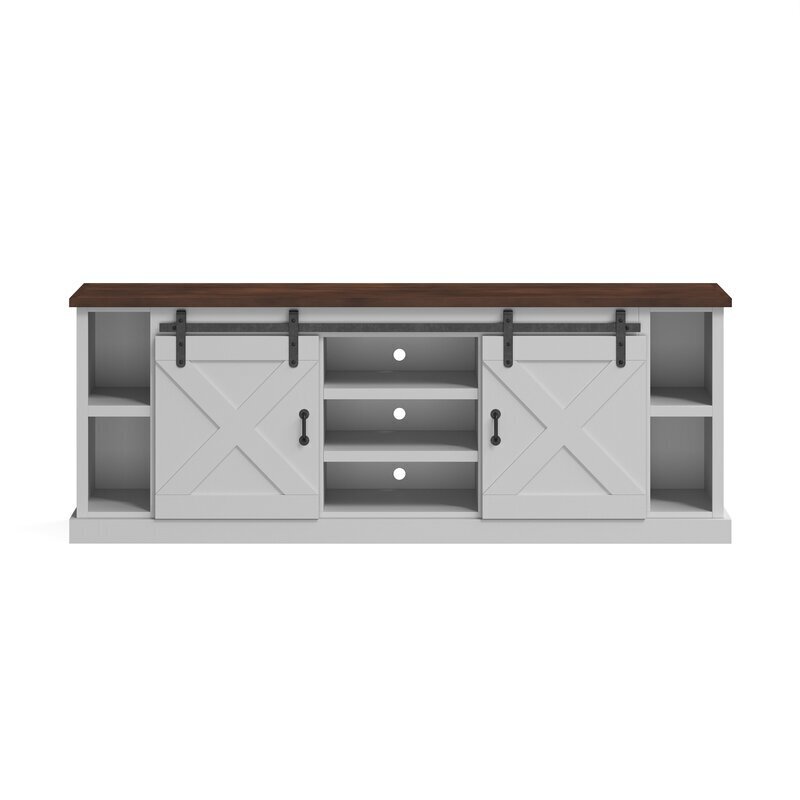 Fully assembled rustic tv stand