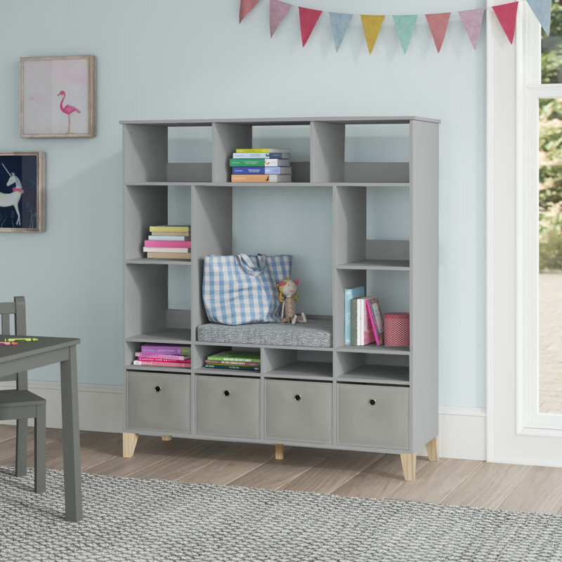 Fully Enclosed Bench Bookshelf