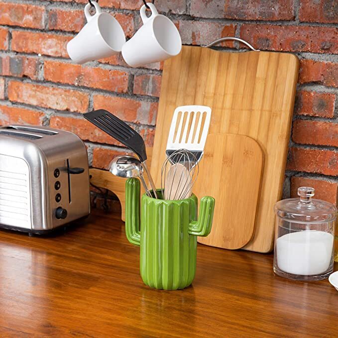 Funky Ceramic Utensil Holder