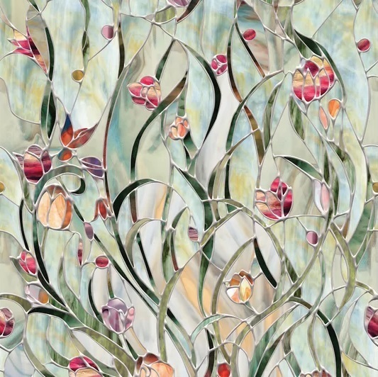 Garden inspired window decal