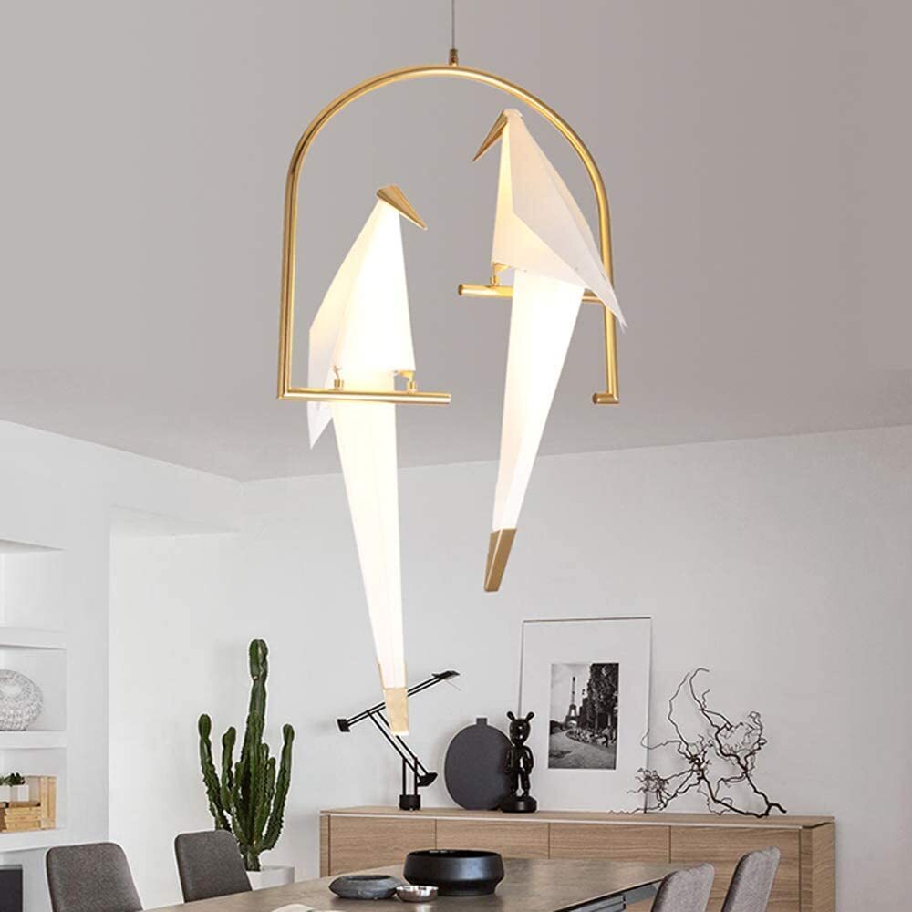 Geometric Bird Chandelier