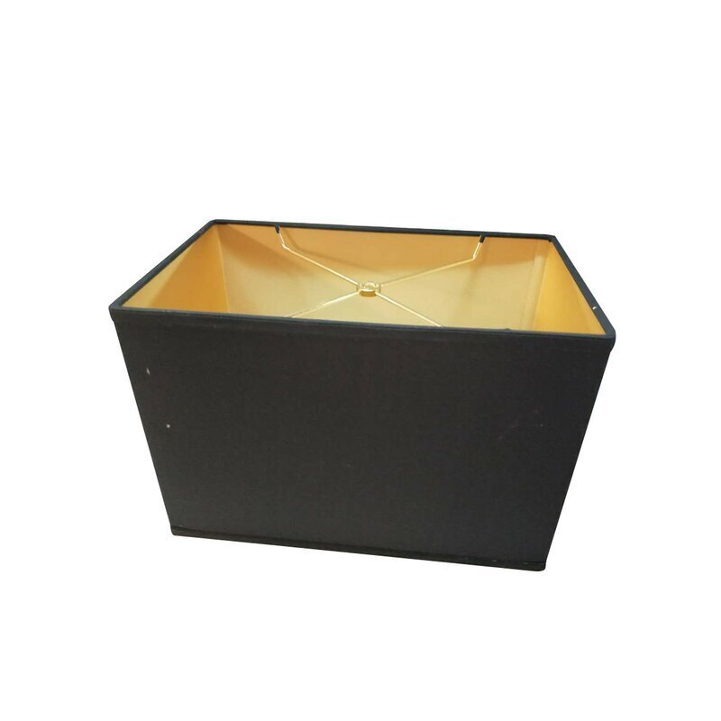 Geometric Black Gold Lampshade