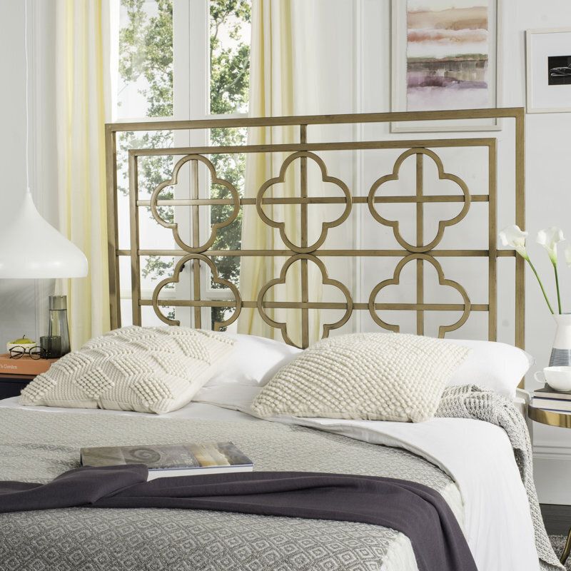 Geometric Metal Headboard Full