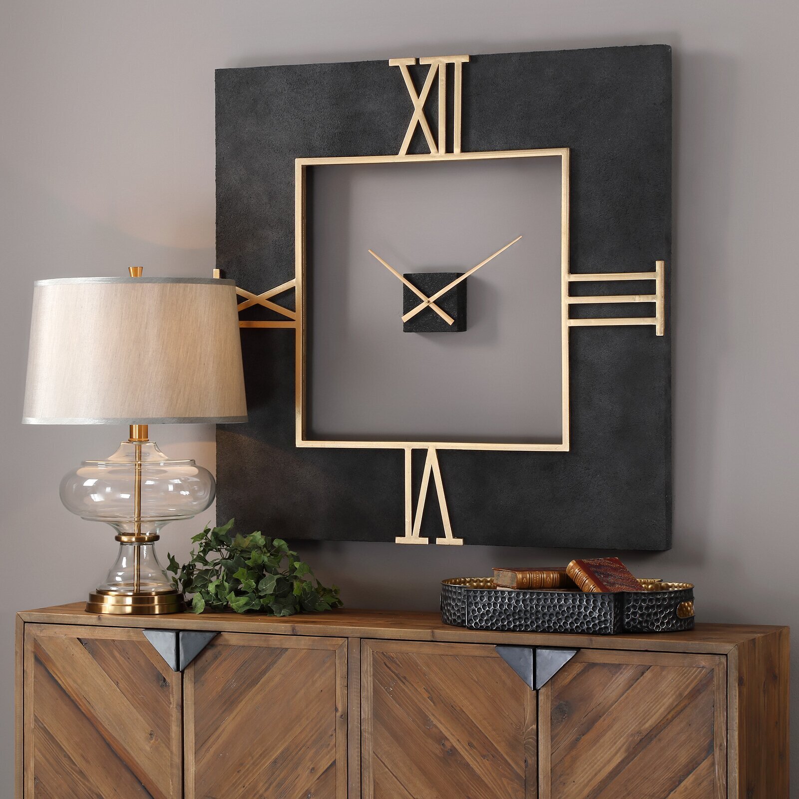 Giant Wall Clock in Square Shape 