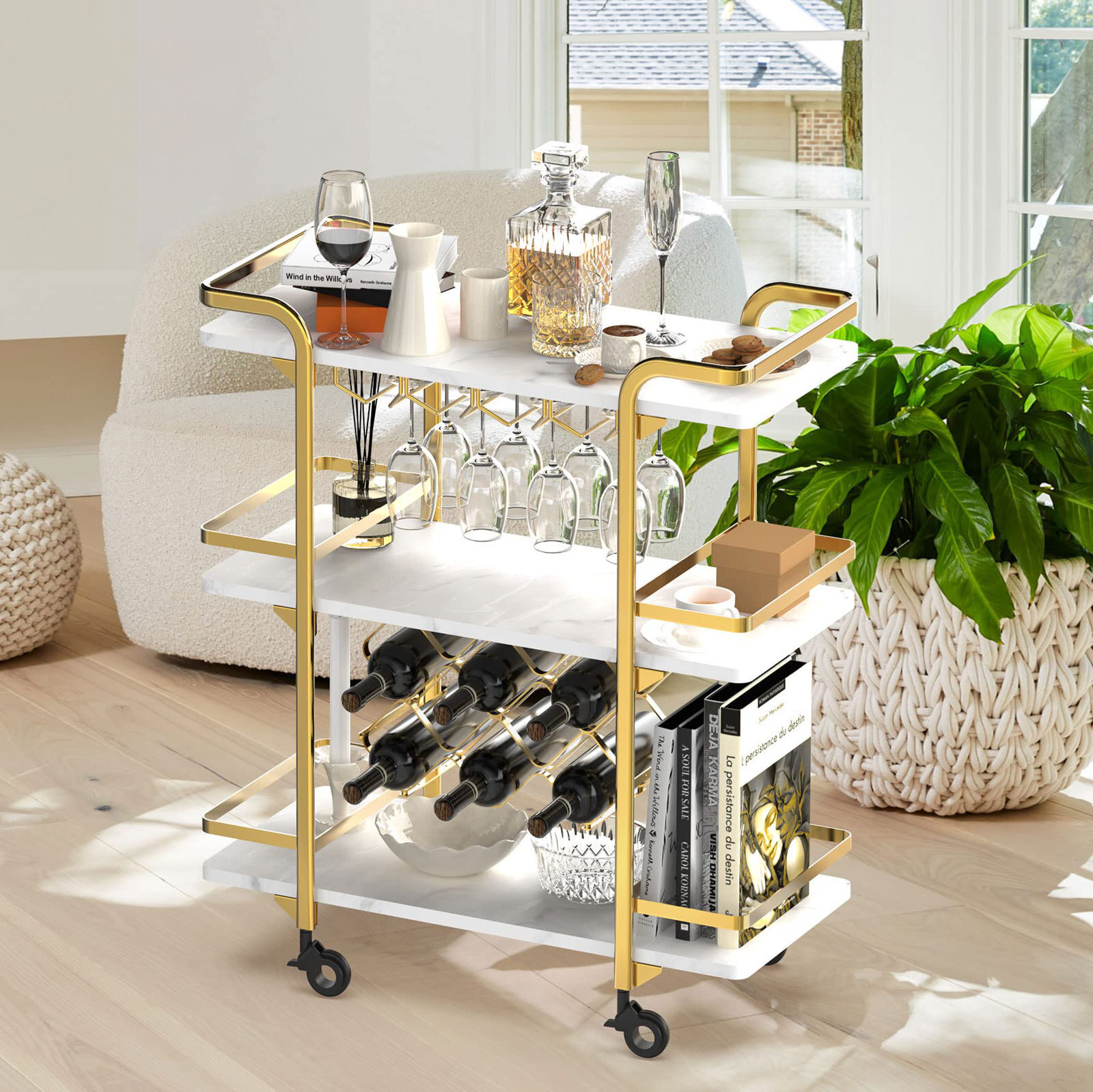 Glam Bar Cart