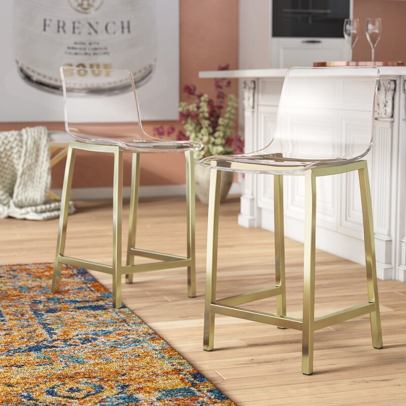 Glam Lucite Bar Stools