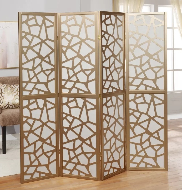 Glamorous Modern Geometric Painted Room Divider