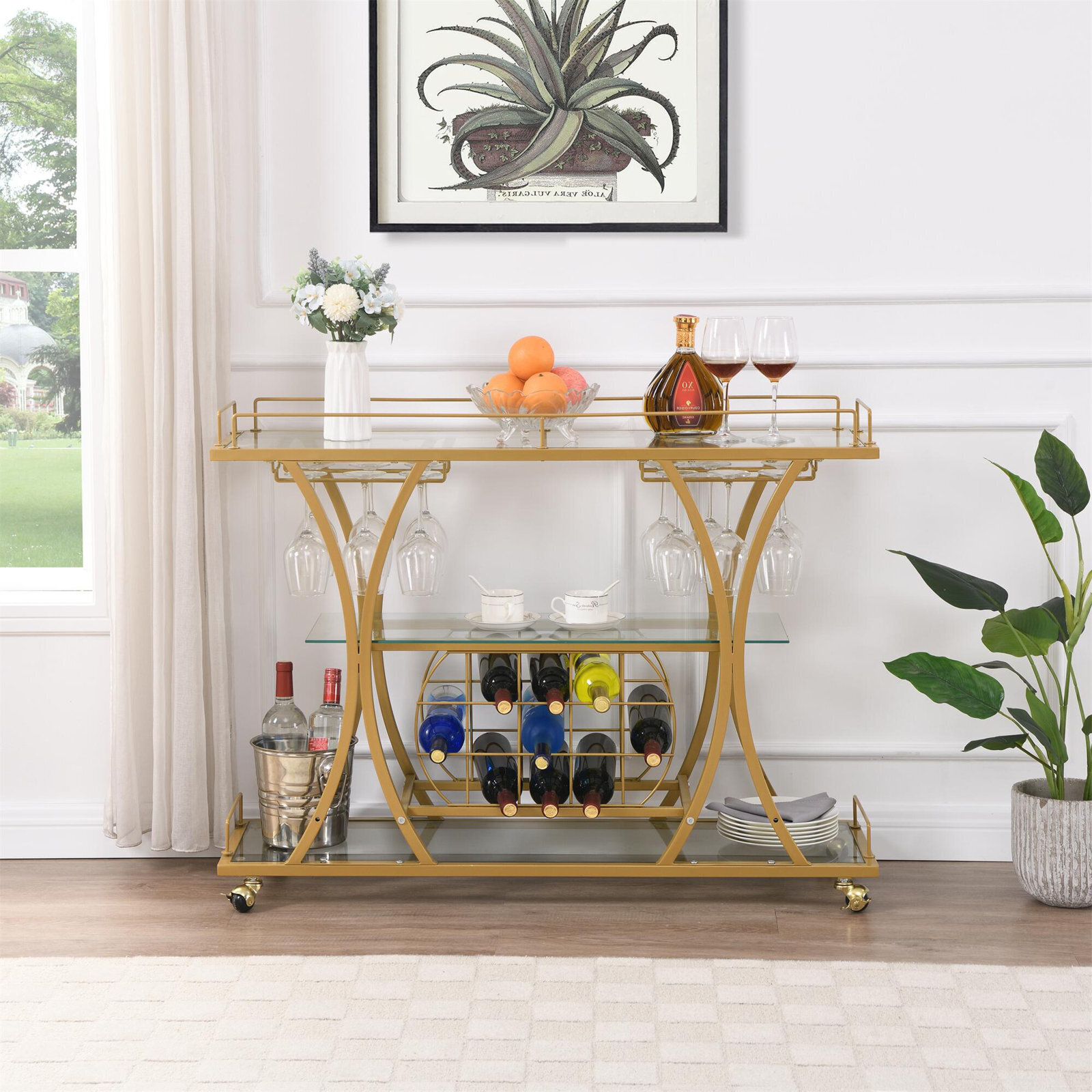 Glamorous Portable Mini Bar for Home