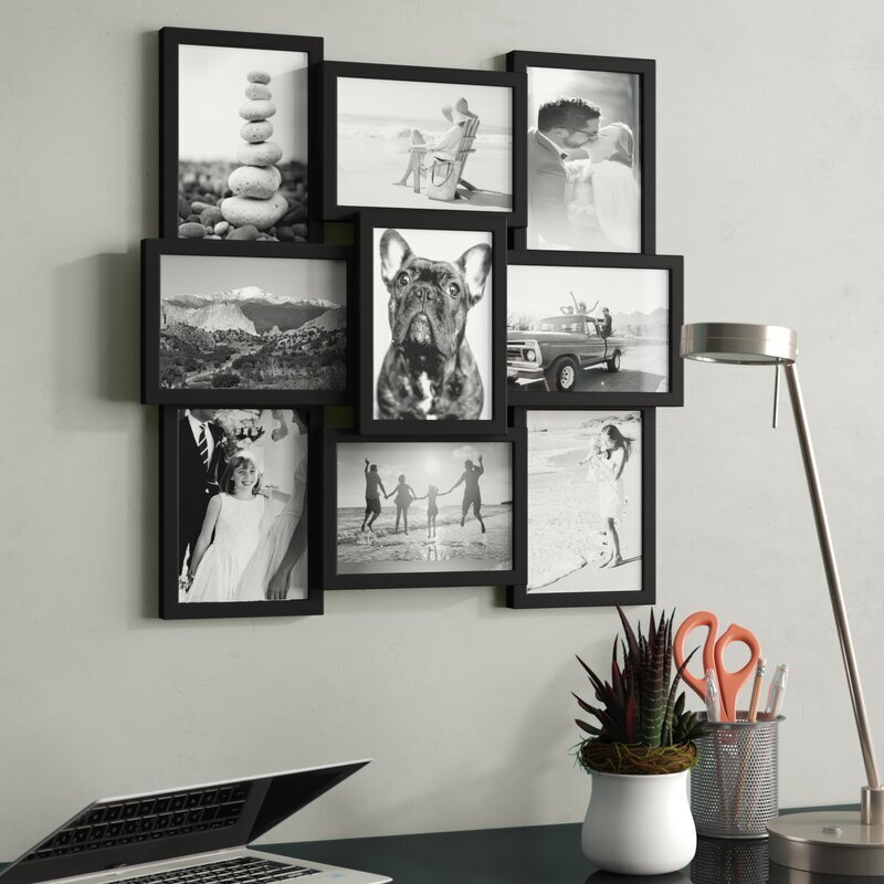Glass collage frames