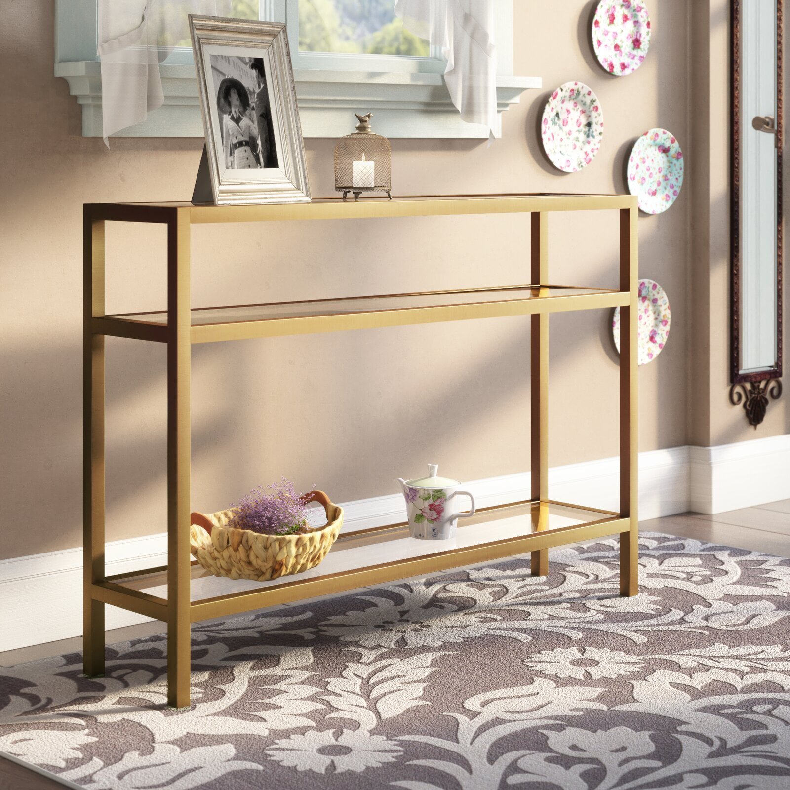 Narrow Glass Console Tables